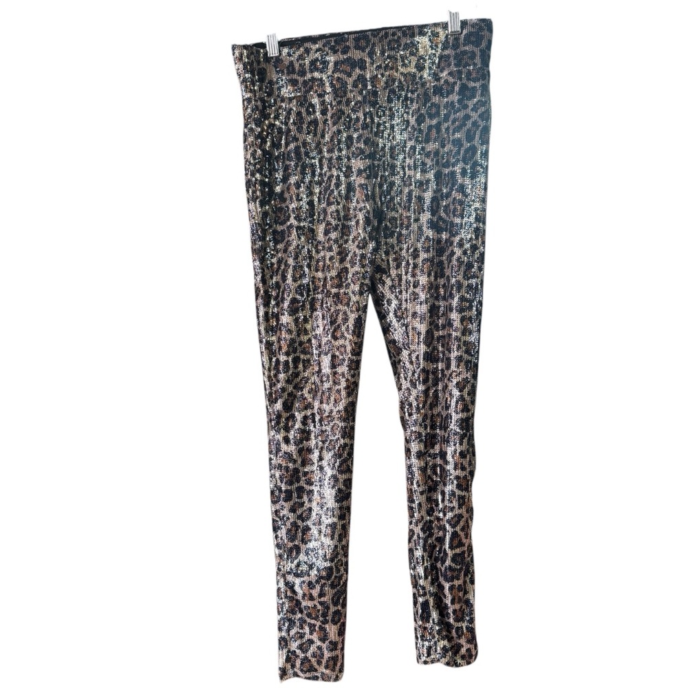 Animal Print Sequin Leggings